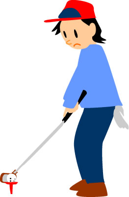 ゴルファーのイラスト画像