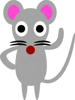 ネズミのイラスト画像