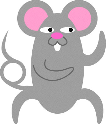 鼠のイラスト画像