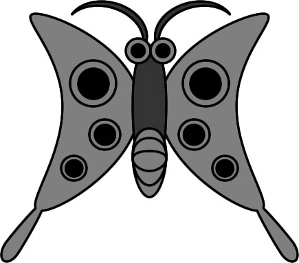 蛾のイラスト画像