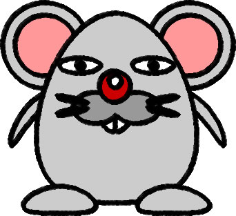 鼠 ねずみのイラスト画像