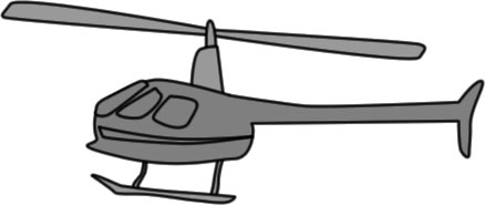 ヘリコプター へりのイラスト画像