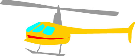 ヘリコプター へりのイラスト画像