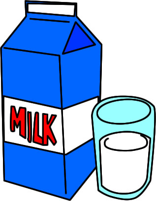 牛乳 ミルクのイラスト画像