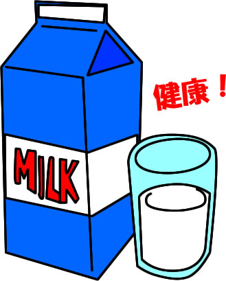 牛乳 ミルクのイラスト画像