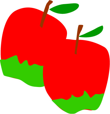 リンゴのイラスト画像