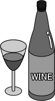 ワインのイラスト画像