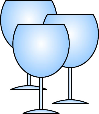 ワイングラスのイラスト画像