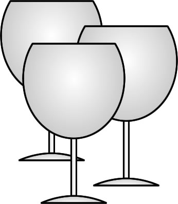ワイングラスのイラスト画像