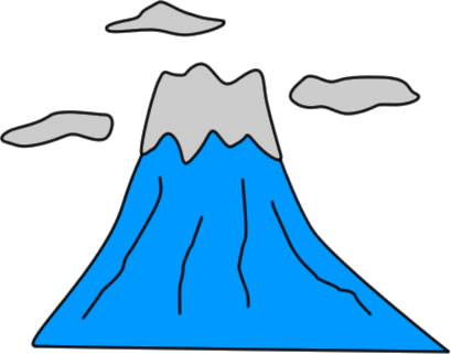 山のイラスト画像