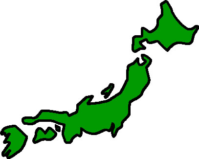 日本地図のイラスト画像