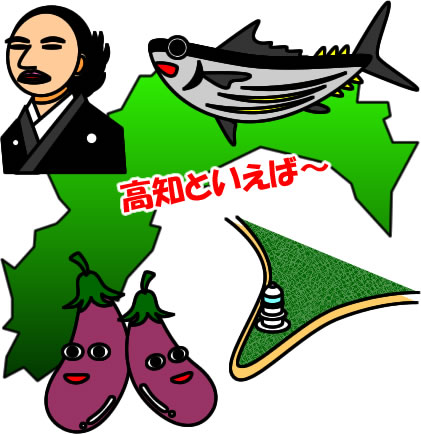 高知県 名産のイラスト画像