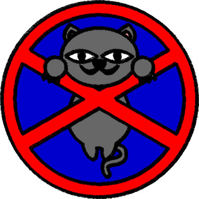 ペット禁止マークのイラスト画像