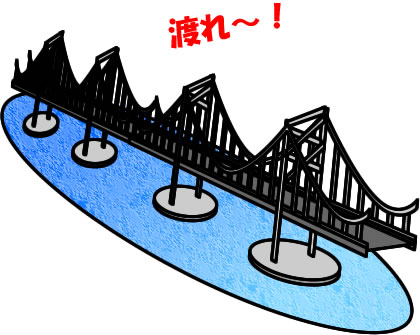 橋のイラスト画像