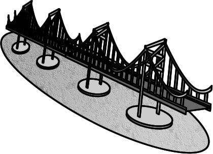 橋のイラスト画像