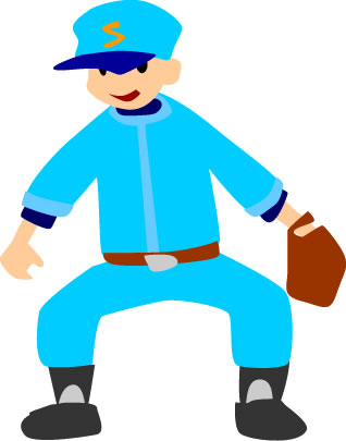 野球少年のイラスト画像
