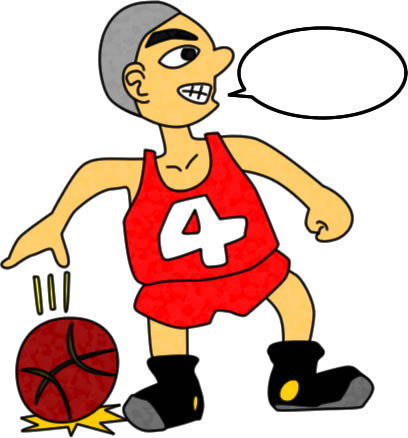 バスケ選手のイラスト画像