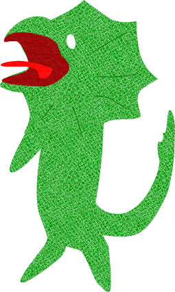 エリマキトカゲのイラスト画像