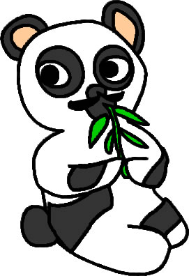パンダのイラスト画像