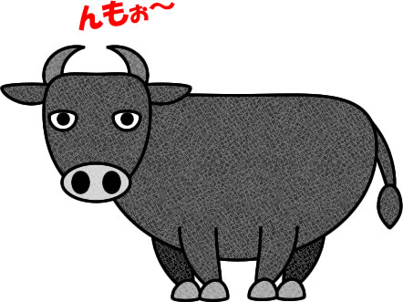 近江牛　肉牛のイラスト画像