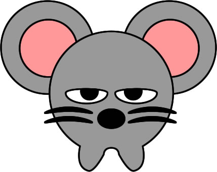 ネズミ ねずみ 鼠のイラスト画像
