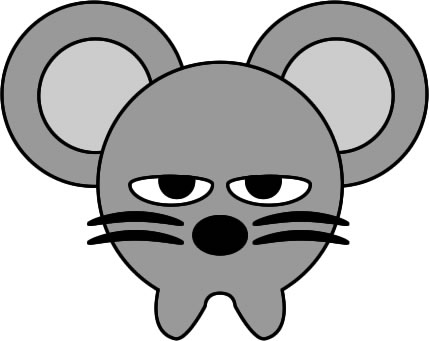 ネズミ ねずみ 鼠のイラスト画像