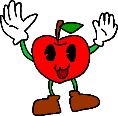 りんご 林檎 リンゴのイラスト画像