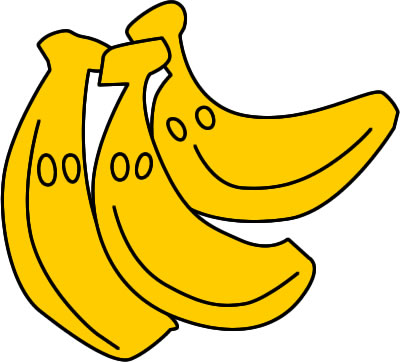 ばなな バナナのイラスト画像