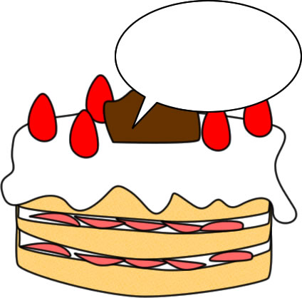 ケーキのイラスト画像