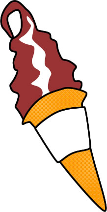 ソフトクリームのイラスト画像