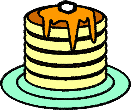ホットケーキのイラスト画像