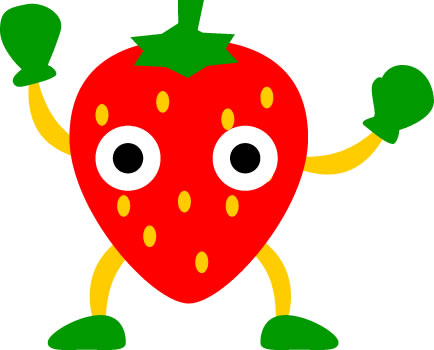 イチゴのイラスト画像