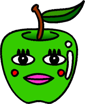 林檎のイラスト画像