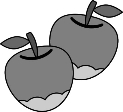 林檎　りんごのイラスト画像