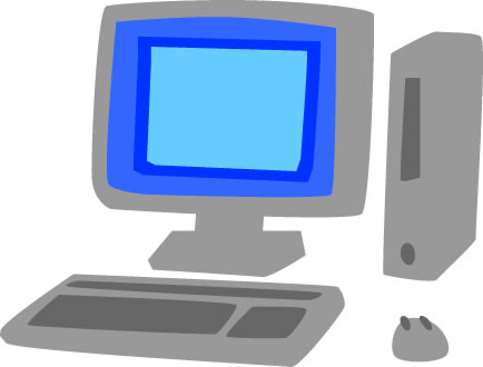 デスクトップパソコン PCのイラスト画像