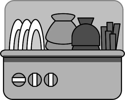 食器洗浄機のイラスト画像