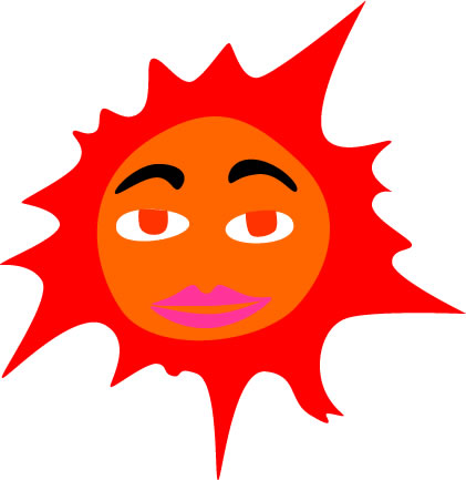 太陽のイラスト画像