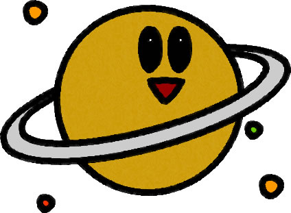 土星のイラスト画像