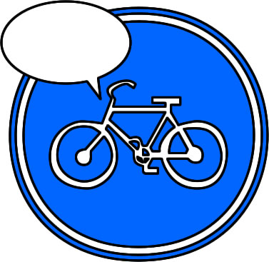 自転車専用マークのイラスト画像