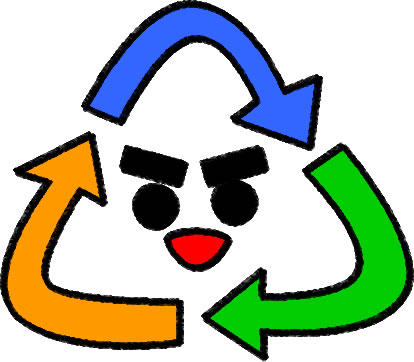 リサイクルマークのイラスト画像