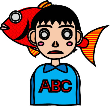 死んだ魚目の小学生（高学年）男子のイラスト画像のイラスト画像6
