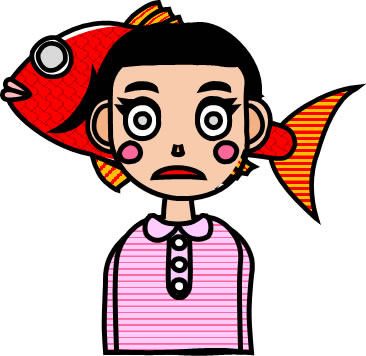 死んだ魚目の小学生（低学年）女子のイラスト画像のイラスト画像6