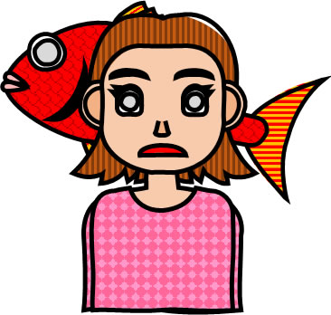 死んだ魚目のベテラン主婦のイラスト画像のイラスト画像6