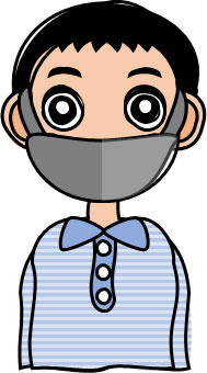 黒マスクを着用する男性のイラスト フリーイラスト素材 変な絵 Net