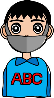 黒マスクを着用する男性のイラスト フリーイラスト素材 変な絵 Net