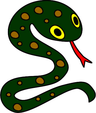 毒蛇のイラスト画像