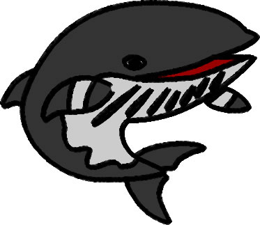 ミンククジラのイラスト画像