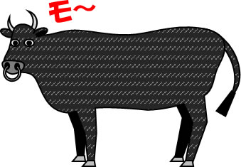 立派な黒和牛のイラスト画像3