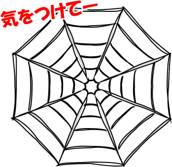 蜘蛛の巣のイラスト画像3