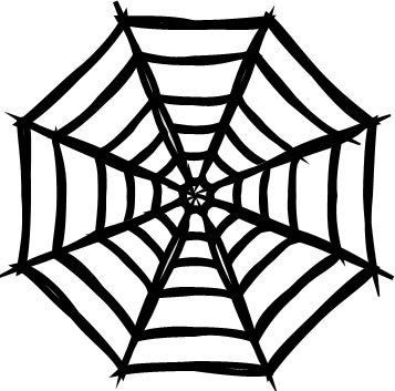 蜘蛛の巣のイラスト フリーイラスト素材 変な絵 Net
